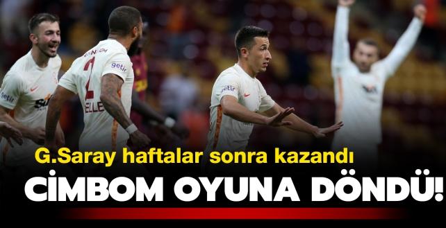 Cimbom oyuna geri dnd! Ma sonucu: Galatasaray-Gztepe: 2-1