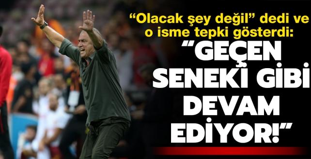Galatasaray Teknik Direktr Fatih Terim'den o isme tepki: Geen sene saha iinde, bu sene VAR'da...