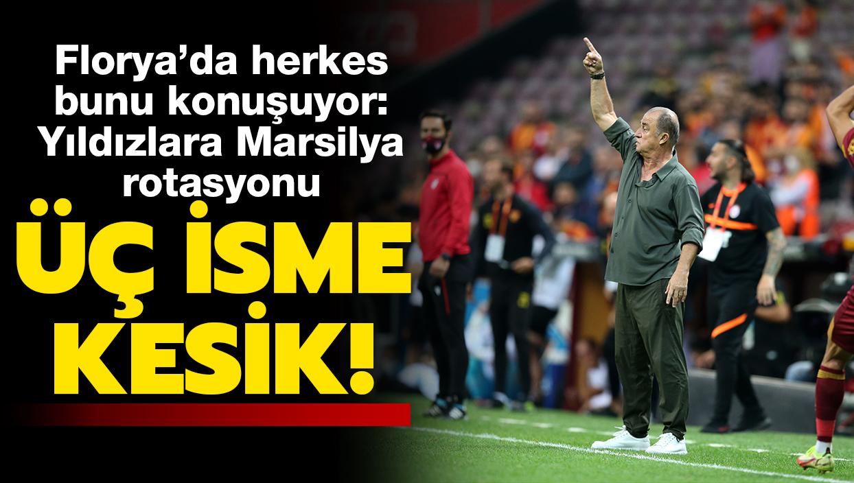 Fatih Terim'den kritik rotasyon: Galatasaray'n 3 yldzna Marsilya kesii