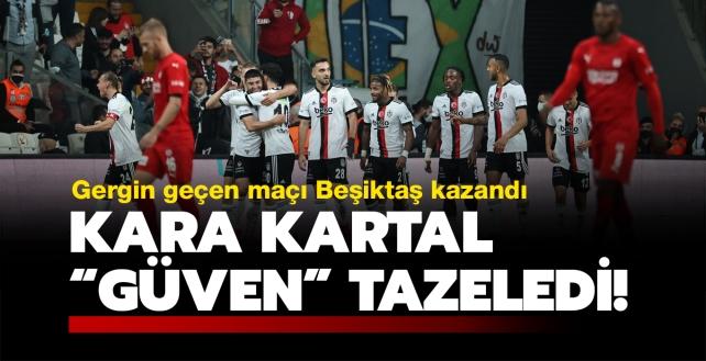 Kara Kartal "Güven" tazeledi! Maç sonucu: Beşiktaş-Demir Grup Sivasspor: 2-1