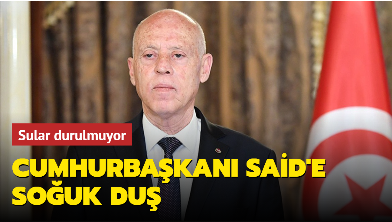 Tunus Cumhurbakan Said'e souk du