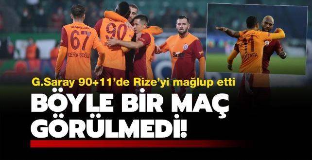 Galatasaray 90+11'de güldü! Maç sonucu: Çaykur Rizespor-Galatasaray: 2-3