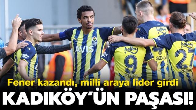 Kadıköy'ün paşası! Maç sonucu: Fenerbahçe-Kasımpaşa: 2-1