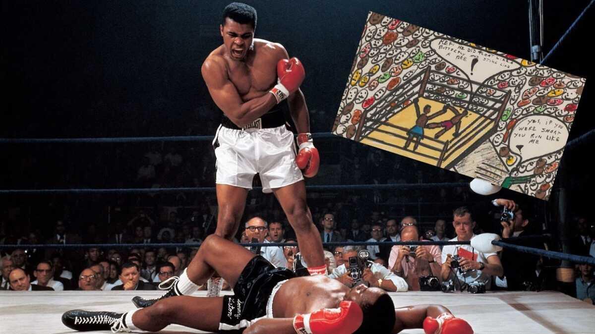 Muhammed Ali'nin 43 yllk eskizi "Ar Gibi Sokmak" New York'taki mzayedede satld