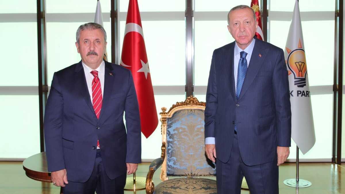 Bakan Erdoan, BBP Genel Bakan Destici'yi kabul etti