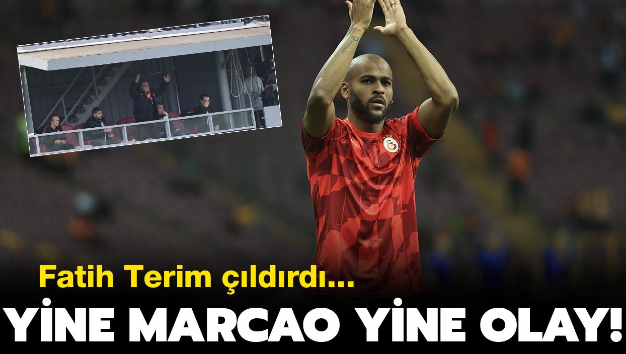 Galatasaray'da gerilim: Yine Marcao yine olay! Fatih Terim ldrd...