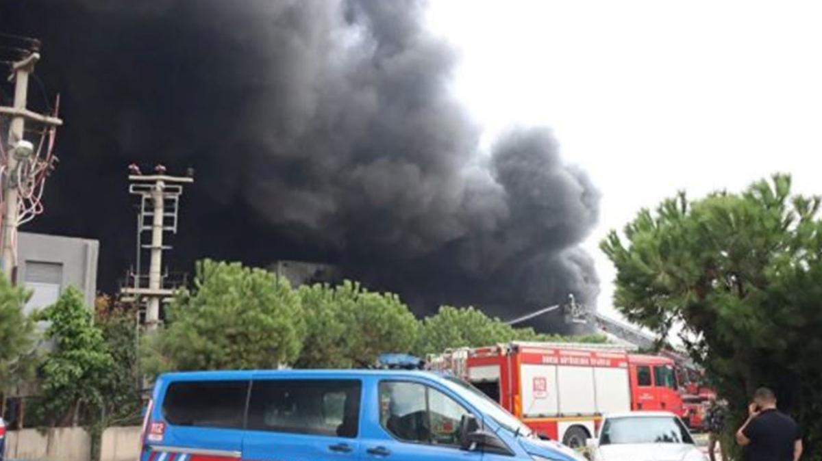 Bursa son dakika yangn haberi: Kestel elyaf fabrikas yangn son durum nedir"