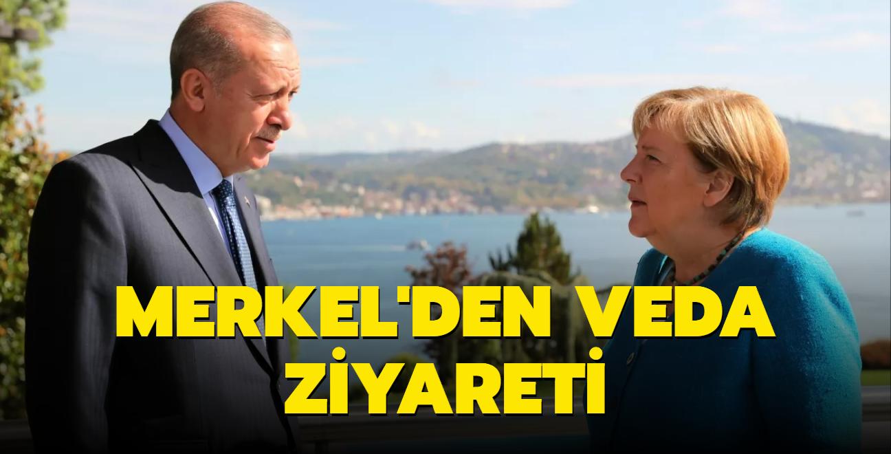 Merkel'den veda ziyareti... Almanya Babakan Trkiye'de