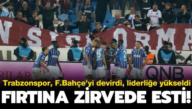 Frtna zirvede esti! Ma sonucu: Trabzonspor-Fenerbahe: 3-1