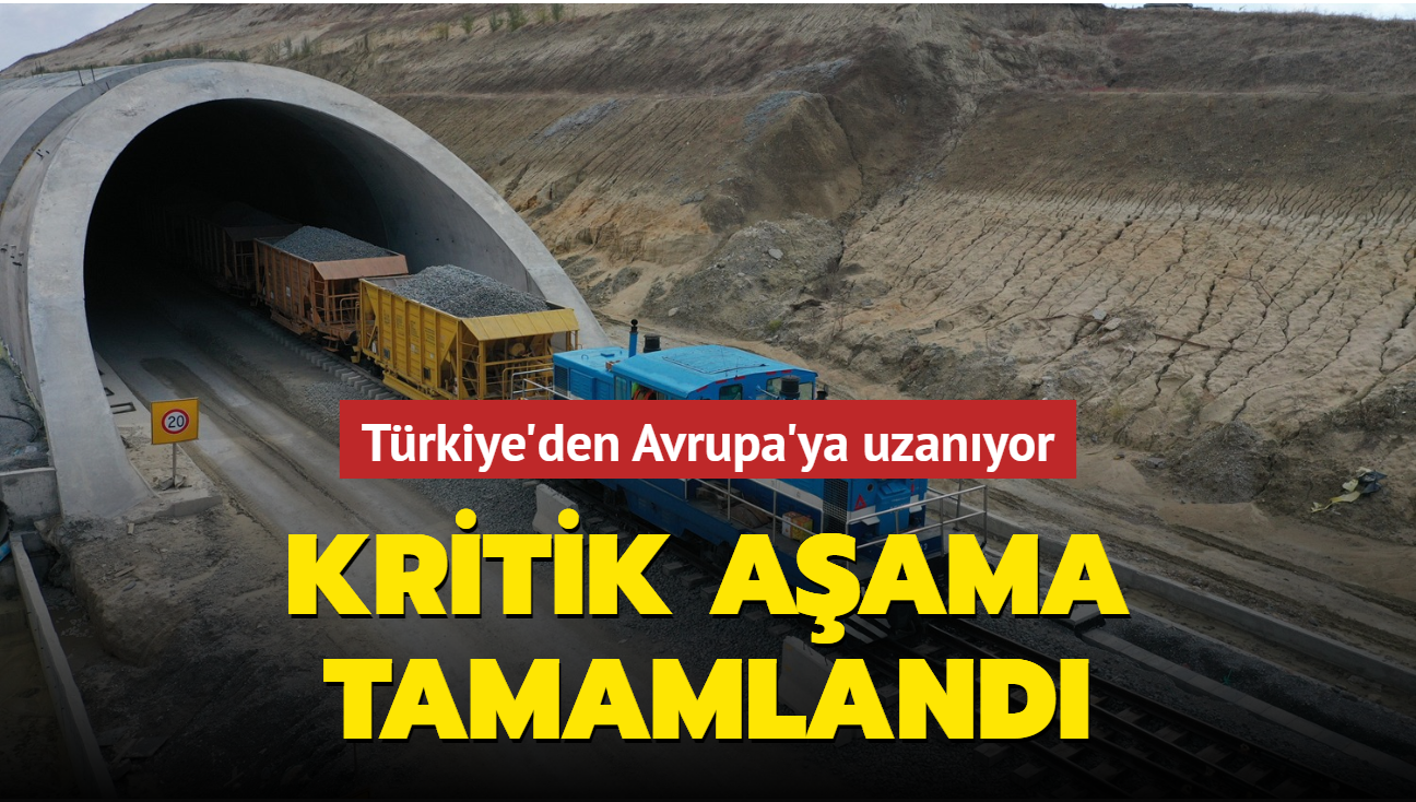 Trkiye'den Avrupa'ya uzanyor... Halkal-Kapkule demiryolu hattnda almalarn yzde 50 'si tamamland