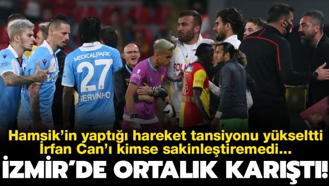 Marek Hamsik'in hareketi sonras Gztepe-Trabzonspor manda ortalk kart! rfan Can Eribayat...