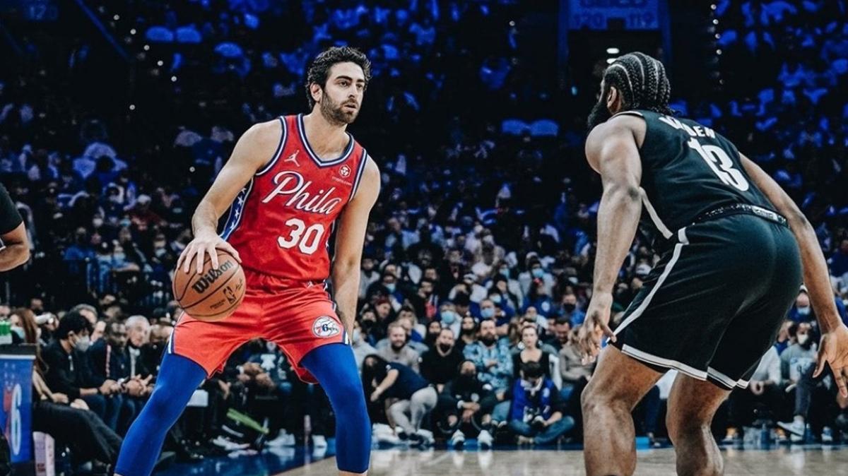 NBA'de Furkan Korkmaz'n 10 says Philadelphia 76ers'a yetmedi