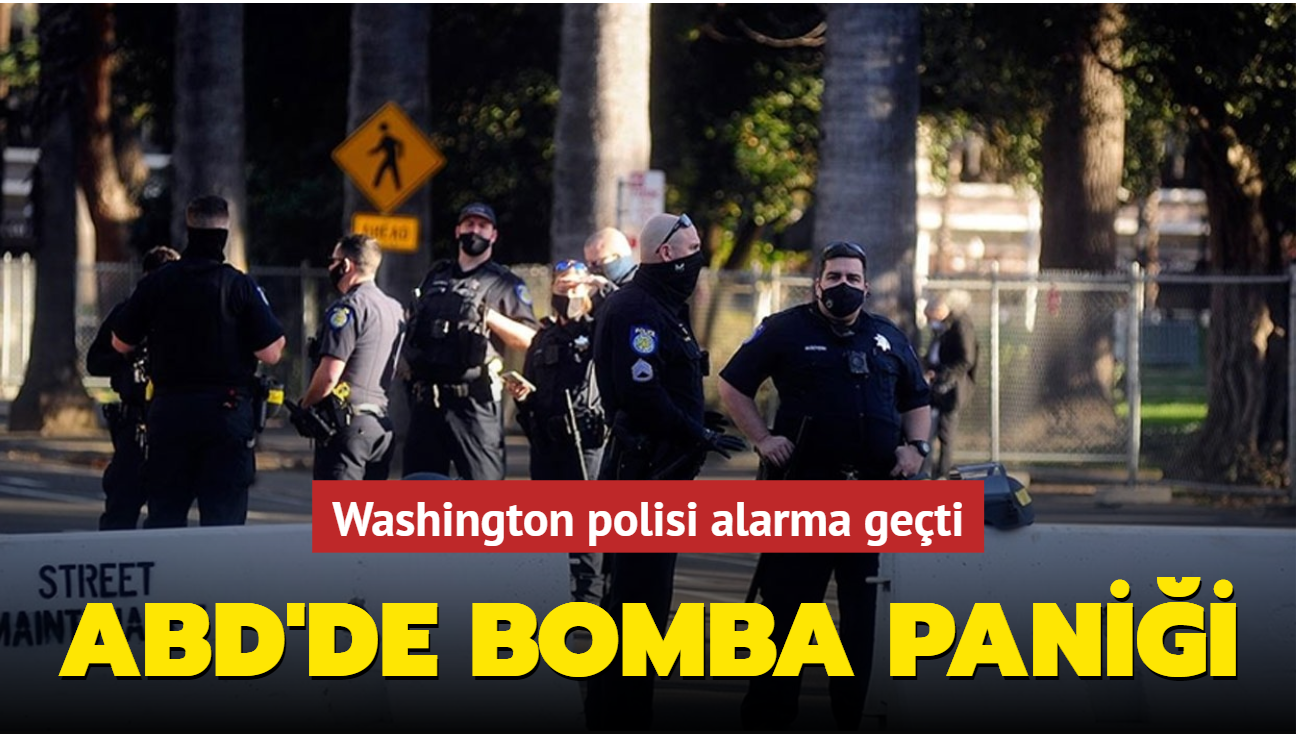 Washington polisi alarma geti... ABD'de bomba panii