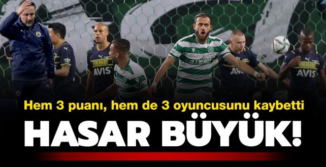 Fener'in hasar ok byk! Ma sonucu: ttifak Holding Konyaspor-Fenerbahe: 2-1