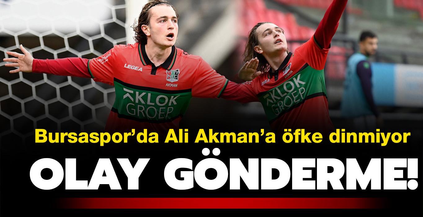 Bursaspor'da Ali Akman'a fke dinmiyor: Man ardndan olay gnderme! Enes nal detay...