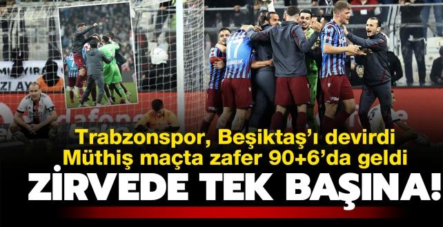Zirvede tek başına! Maç sonucu: Beşiktaş 1-2 Trabzonspor
