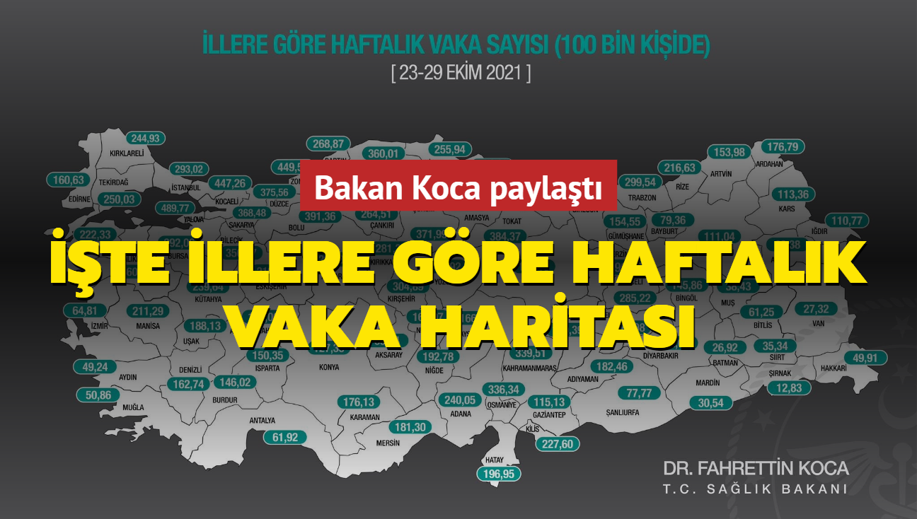 bakan koca paylasti iste illere gore haftalik vaka haritasi