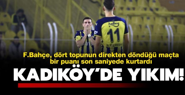 Bir puan 90+7'de geldi! Maç sonucu: Fenerbahçe-Yukatel Kayserispor: 2-2