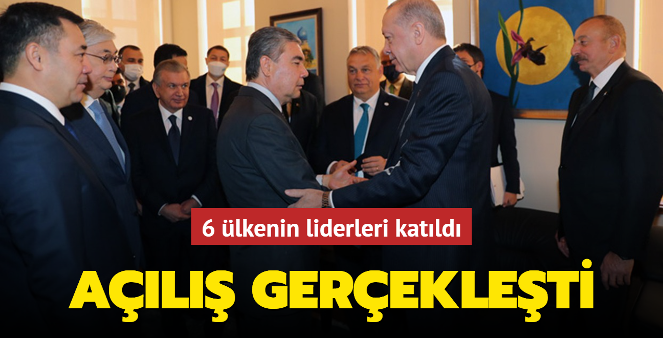 6 ülkenin liderleri katıldı: Türk Konseyi Genel Sekreterliği binası açıldı