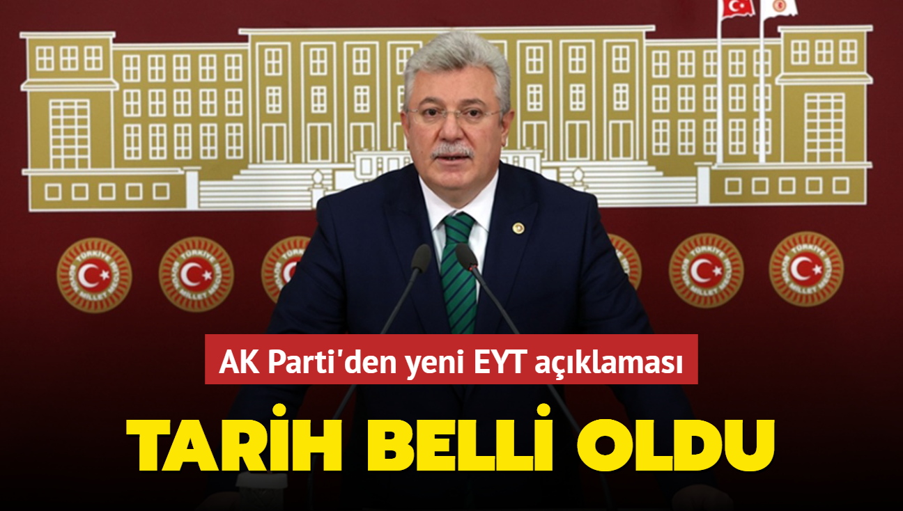 AK Parti'den yeni EYT aklamas: Tarih belli oldu