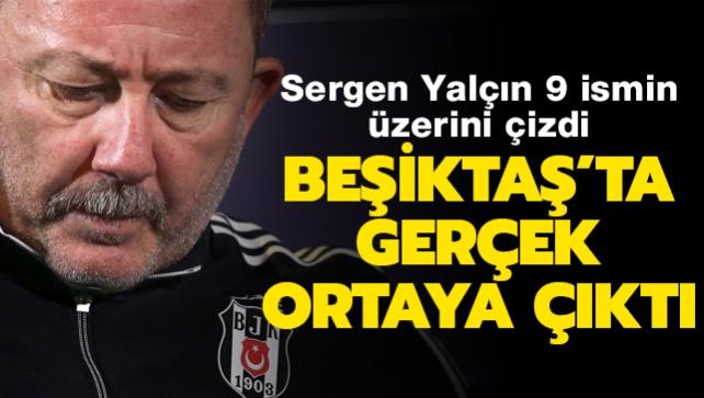 Beşiktaş'ta Sergen Yalçın'ın sabrı taştı! 6 isim kapı dışarı