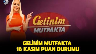 Gelinim Mutfakta 16 Kasm gn birincisi kim? Gelinim Mutfakta 16 Kasm puan durumu akland m?