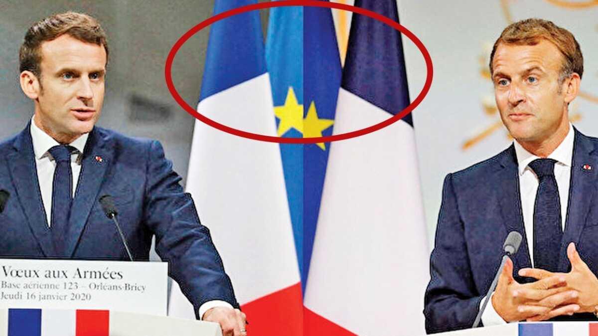 Macron Fransa'nn bayran deitirdi
