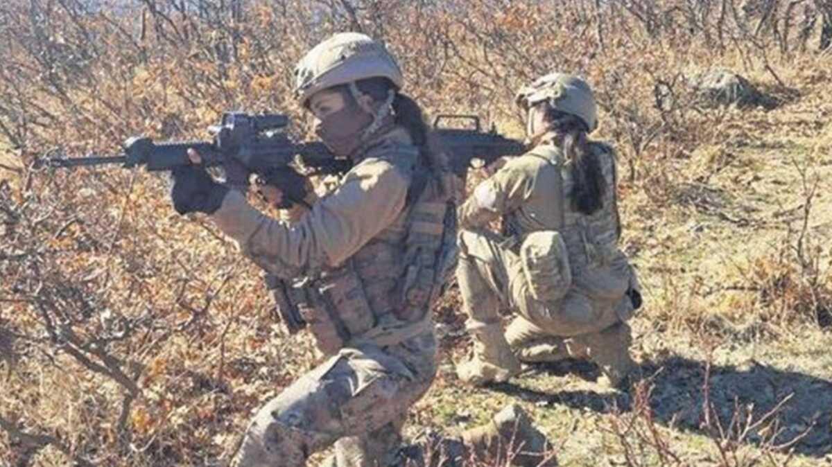 Terristlerin kabusu oldular... "Eren"in kadn kahramanlar sahada