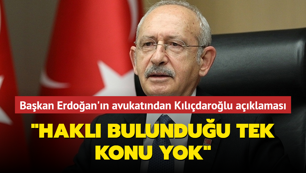 Bakan Erdoan'n avukatndan Kldarolu aklamas: Hakl bulunduu tek konu yok
