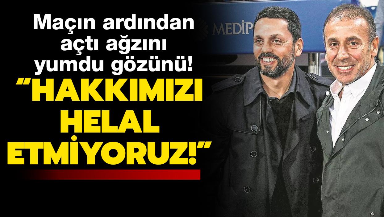 Erol Bulut, Trabzonspor mann ardndan at azn yumdu gzn! "Hakkmz helal etmiyoruz"