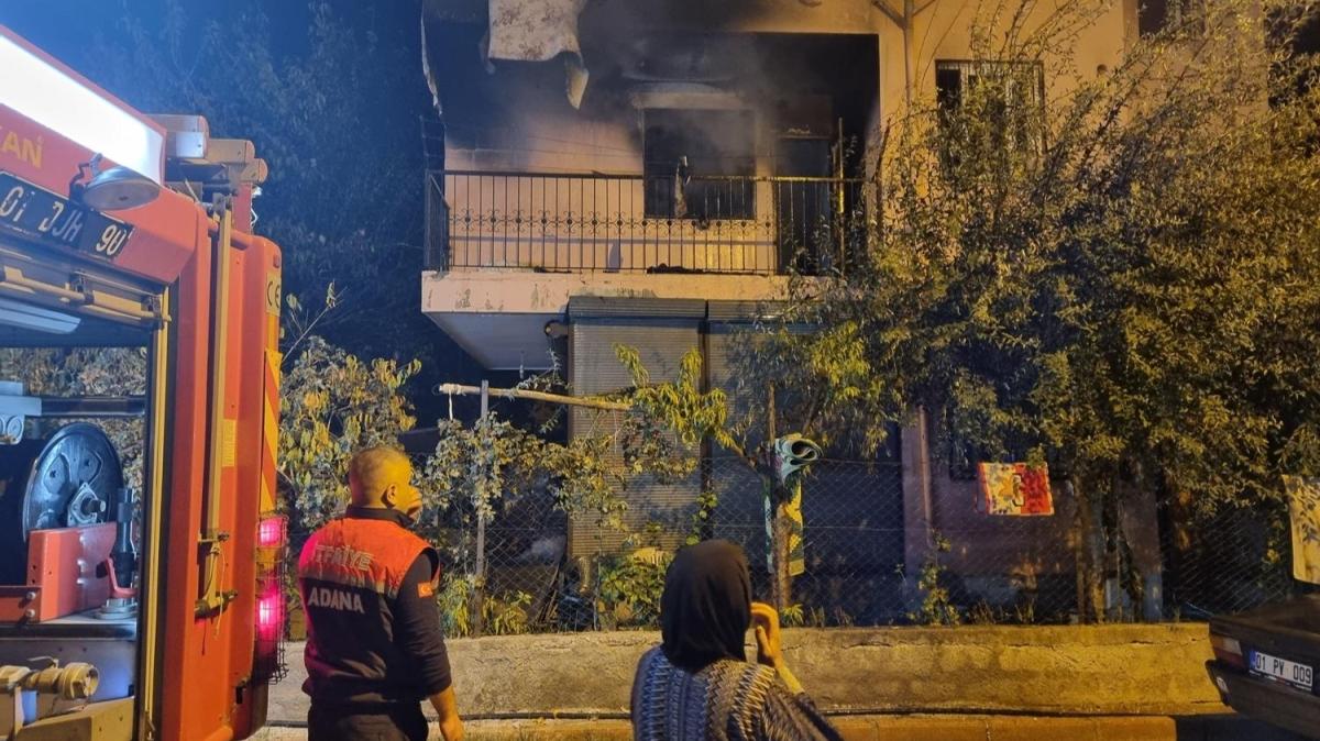 Adana'da sigara ierken evi yaktlar
