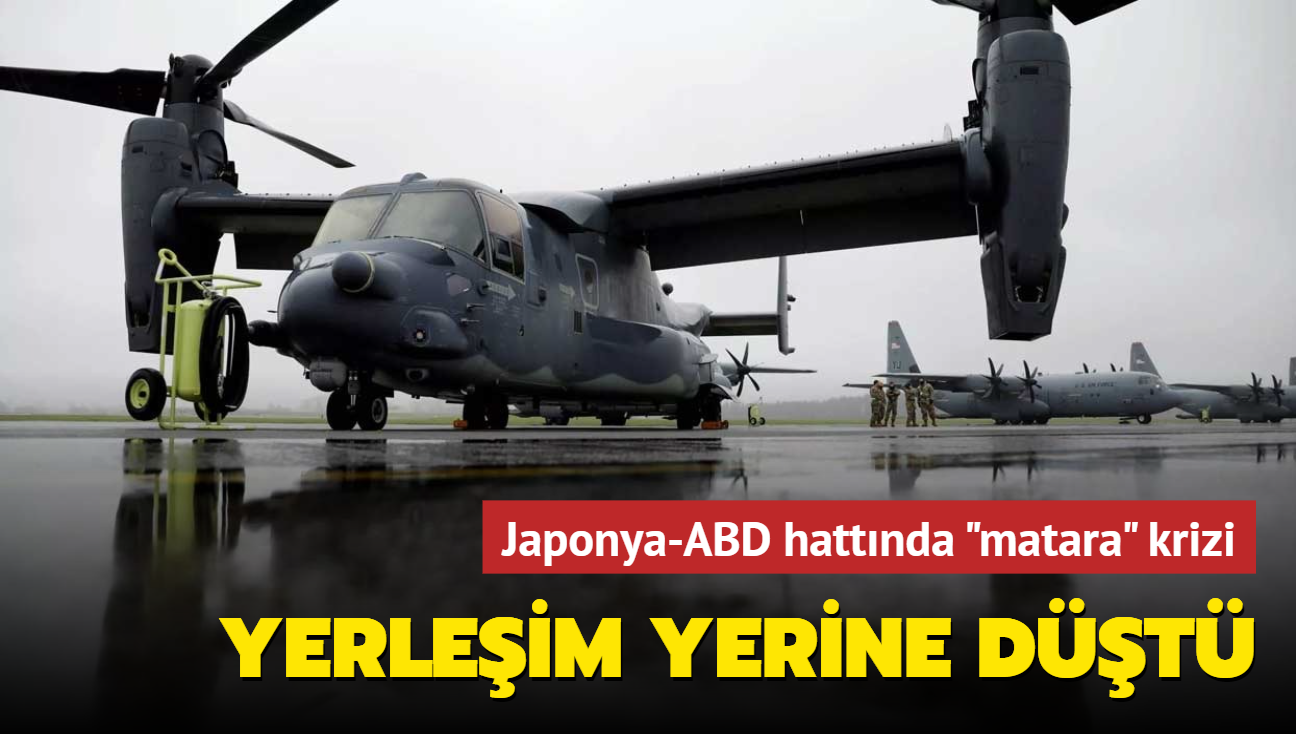 Japonya-ABD hattnda kriz... Helikopterden yerleim yerine dt