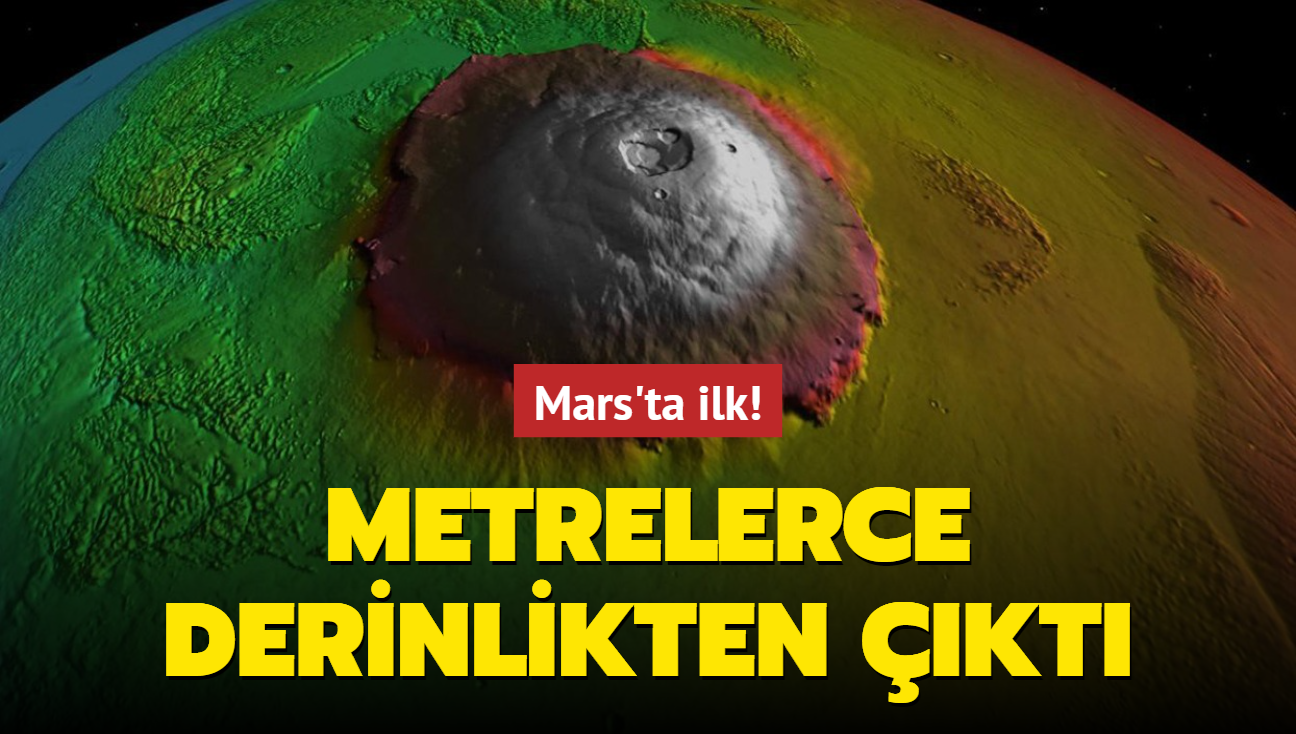NASA Mars'taki ilki duyurdu: Metrelerce derinlikten kt...