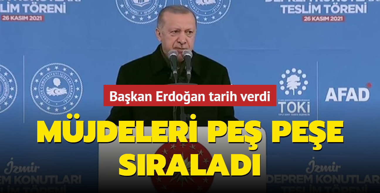 Başkan Erdoğan'dan önemli açıklamalar! Müjdeleri peş peşe sıraladı