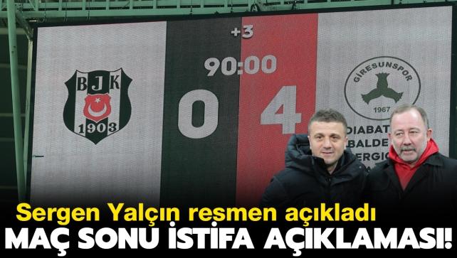Sergen Yalçın'dan istifa açıklaması: "Camiaya çok zarar vermek istemiyorum"