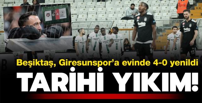 Tarihi hezimet! Maç sonucu: Beşiktaş-GZT Giresunspor: 0-4