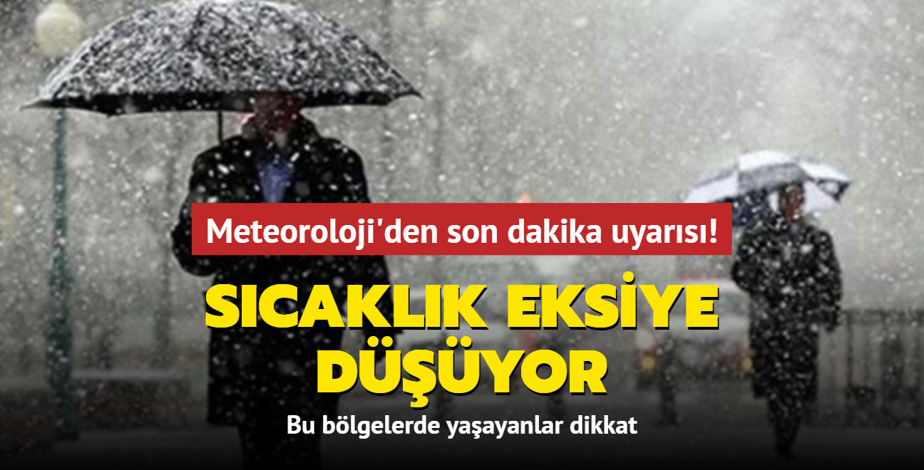 Meteoroloji'den son dakika uyars!  Marmara ve Ege'de lodos,  Anadolu scaklklar eksiye decek