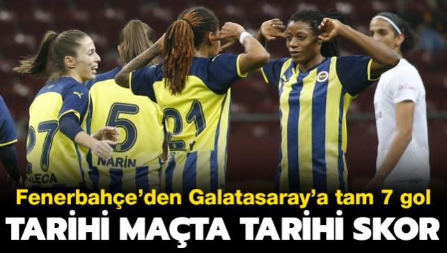 Farkındalık maçında Fenerbahçe'den Galatasaray'a tam 7 gol