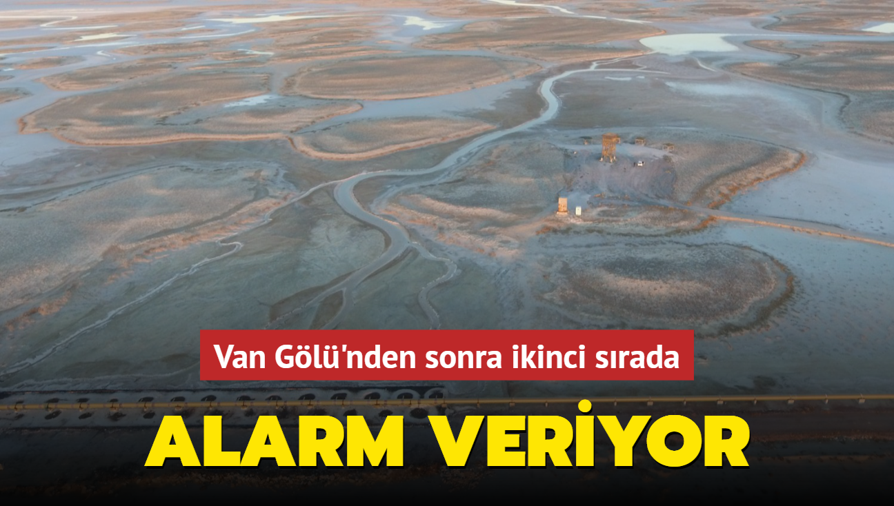 Türkiye'nin ikinci büyük gölü alarm veriyor