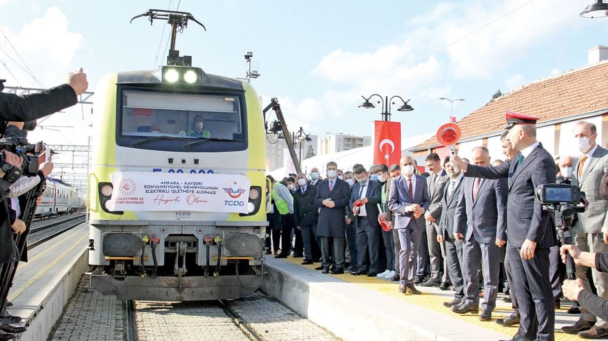Ankara-Kayseri hatt elektriklendi