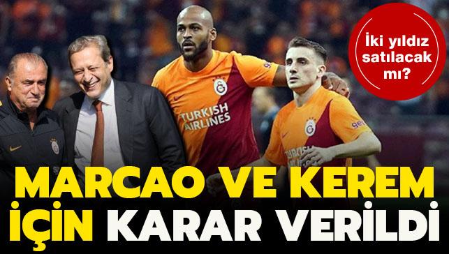 Galatasaray'da Marcao ve Kerem Aktrkolu'nun kaderi izildi! Satlacaklar m"