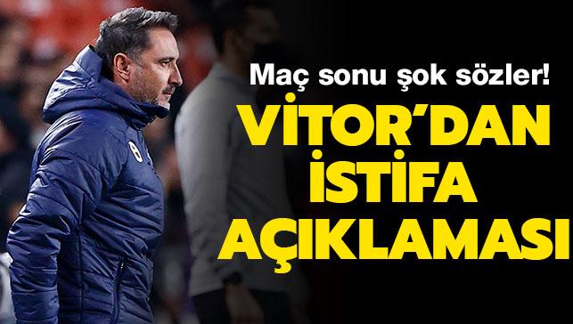 Fenerbahçe teknik direktörü Vitor Pereira'dan istifa açıklaması geldi