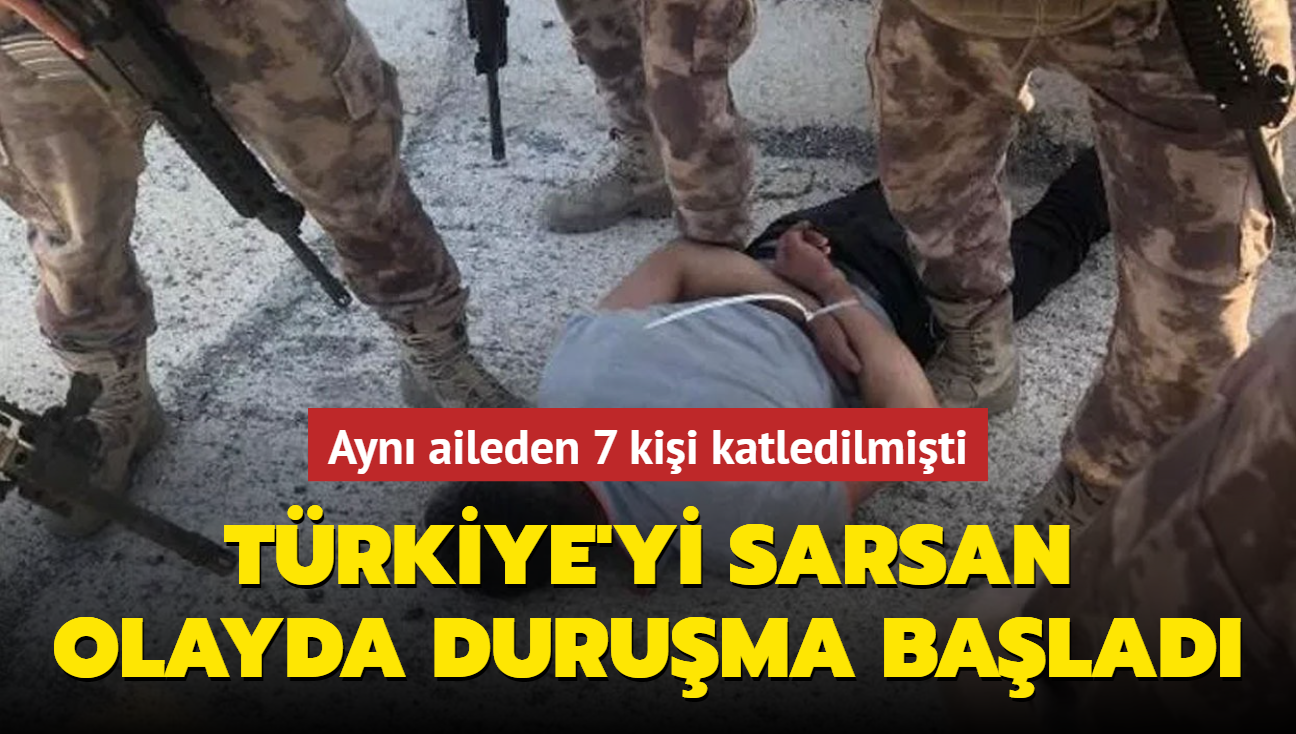 Dava balad... Trkiye'nin konutuu Konya'da ayn aileden 7 kiinin katledilmesi mahkemede