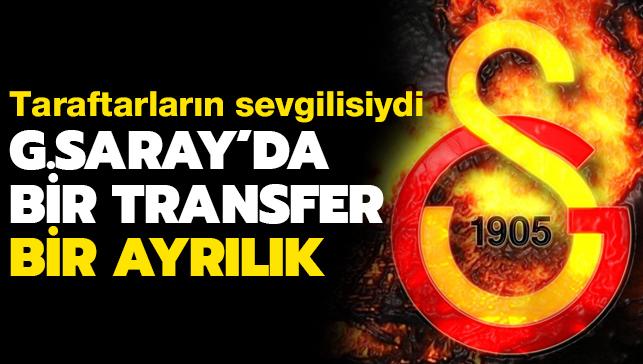 Galatasaray'da bir transfer, bir ayrlk