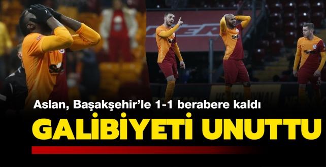 Cimbom ligde glmeyi unuttu! Ma sonucu: Galatasaray-Medipol Baakehir: 1-1