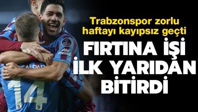 Trabzonspor konuk ettii Hatayspor'u 2-0 malup etti