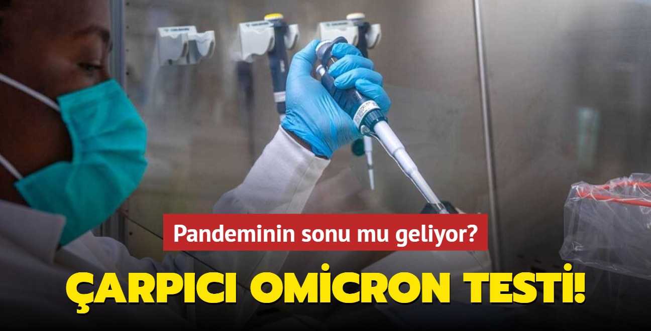 arpc Omicron testi! Pandeminin sonu mu geliyor"