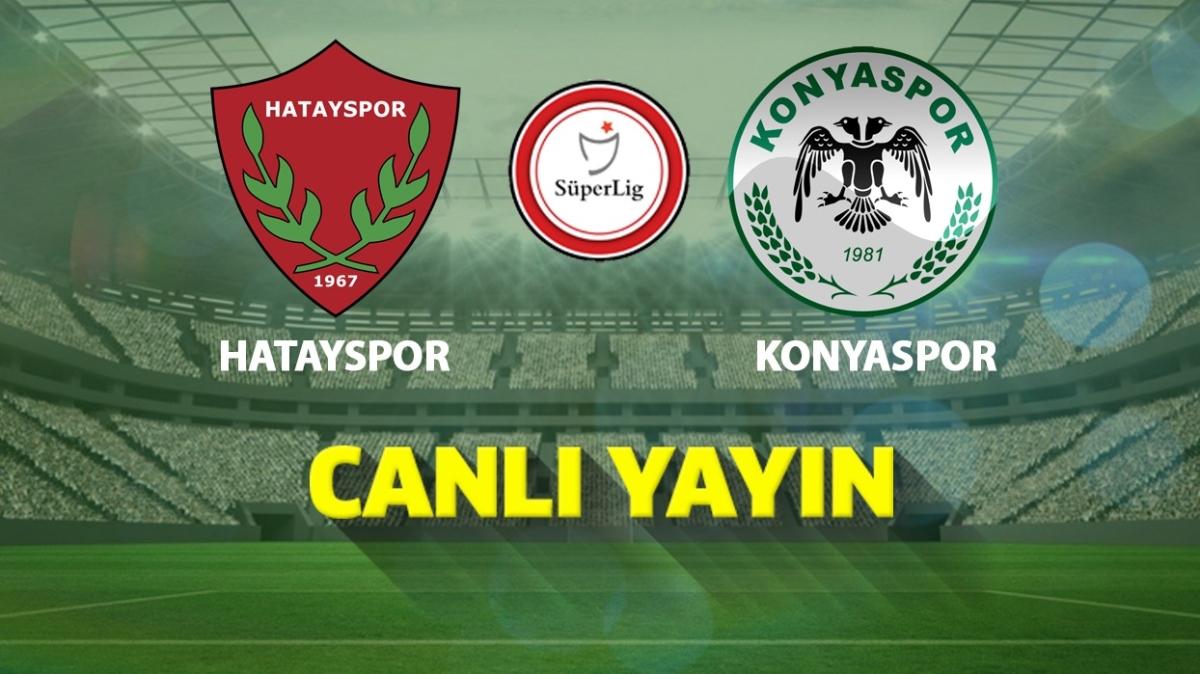 LIVE: Atakaş Hatayspor-İttifak Holding Konyaspor