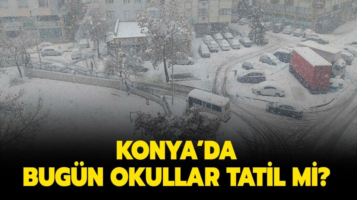 22 Aralık 2021 bugün Konya'da hangi ilçelerde okullar tatil" Konya'da okullar tatil mi" 
