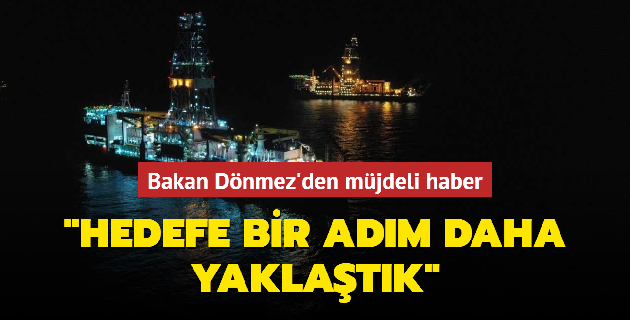 Bakan Dönmez'den müjdeli haber: Fatih gemisi sondaja başladı